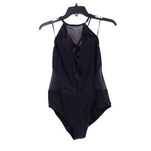 Ted Baker London One Piece Swimsuit US Size 8 Black Mesh Panels Ted Size 3 New